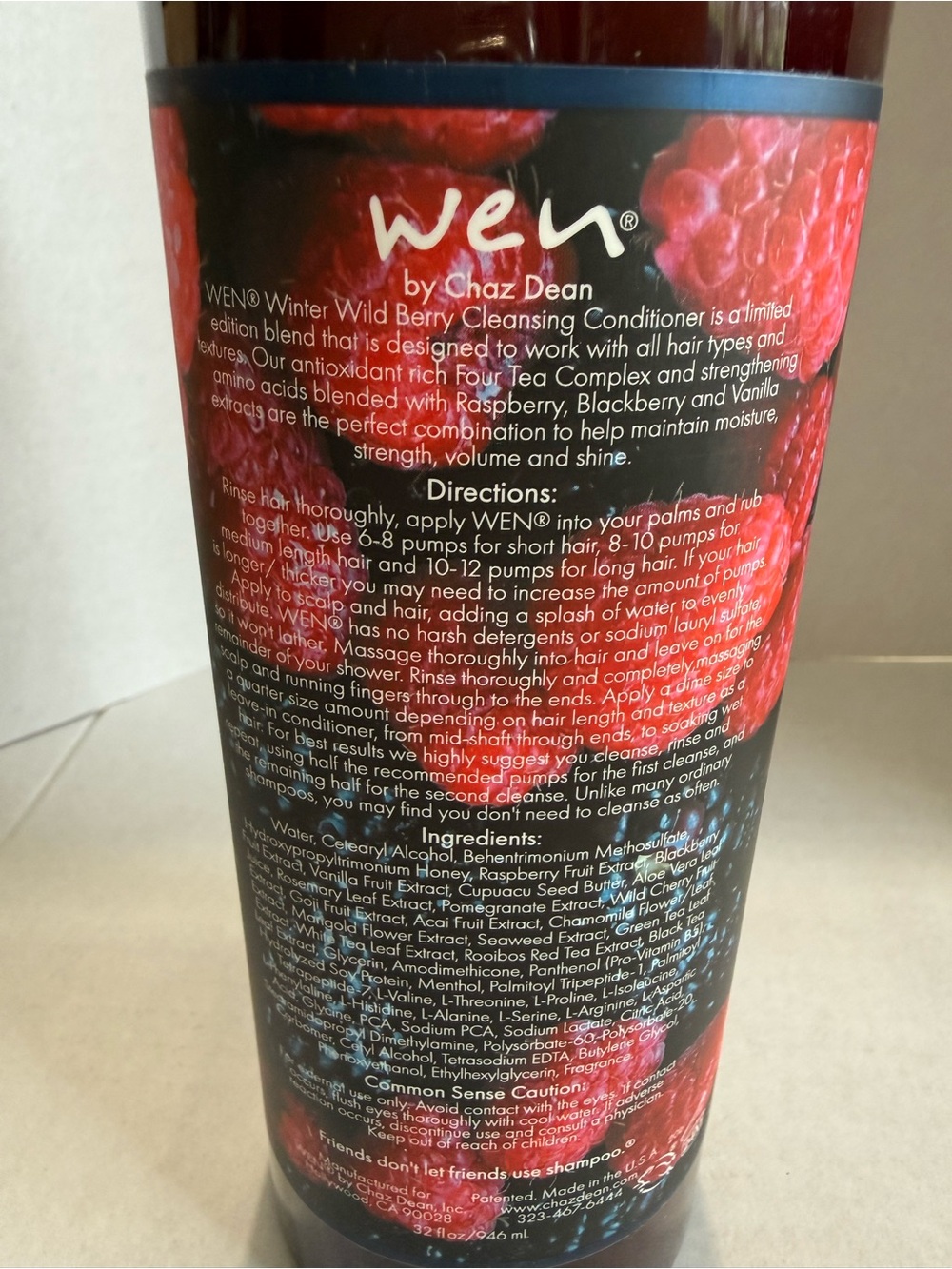 WEN SEALED 32 oz. Winter Wild Berry- Limited -Cleansing Conditioner Seasonal - Picture 3 of 5